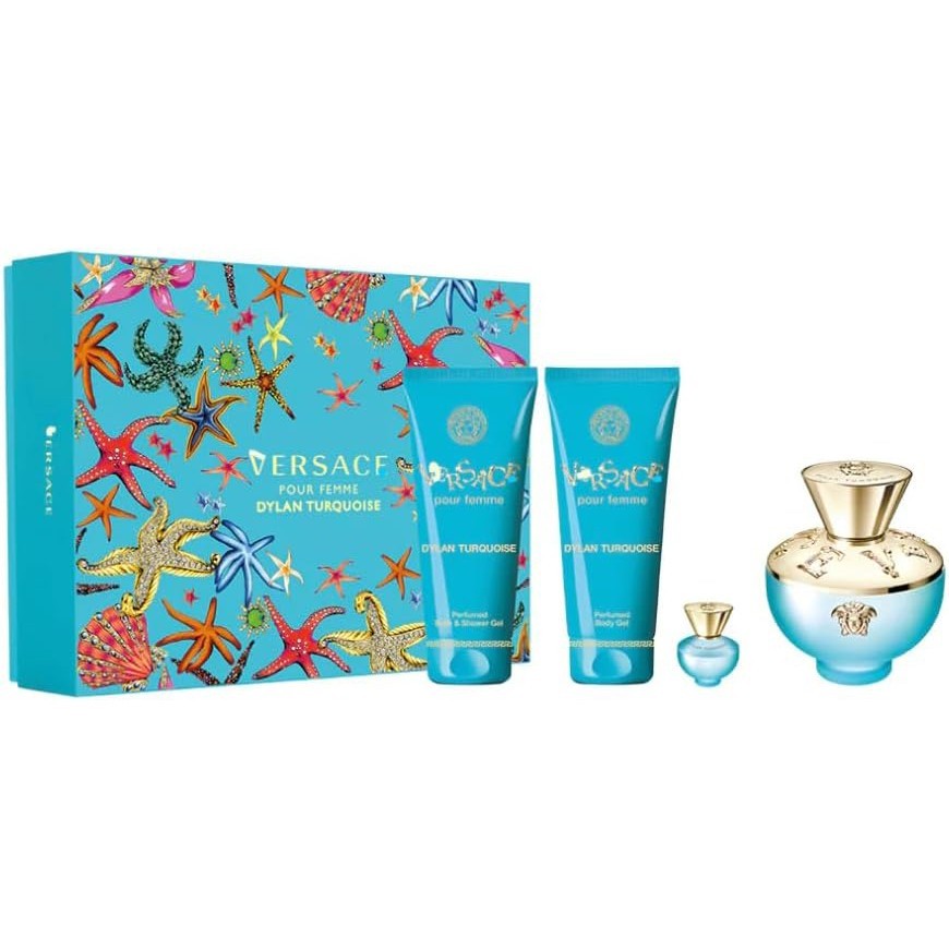 Versace Dylan Turquoise Set Edt 100ml + BL 100ml + SG 100ml + Edt 5ml
