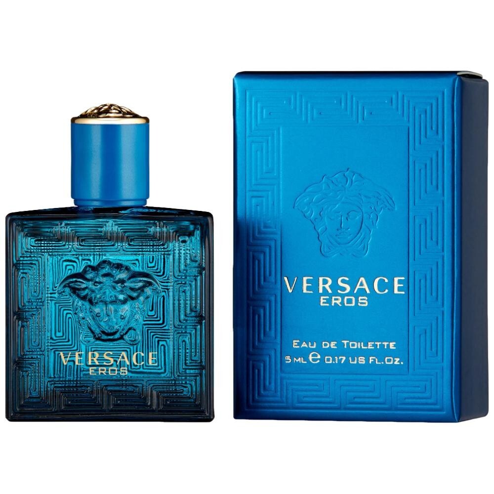 Versace Eros by versace 0.17 oz (5 ml) EDT Splash Men Mini NEW IN BOX