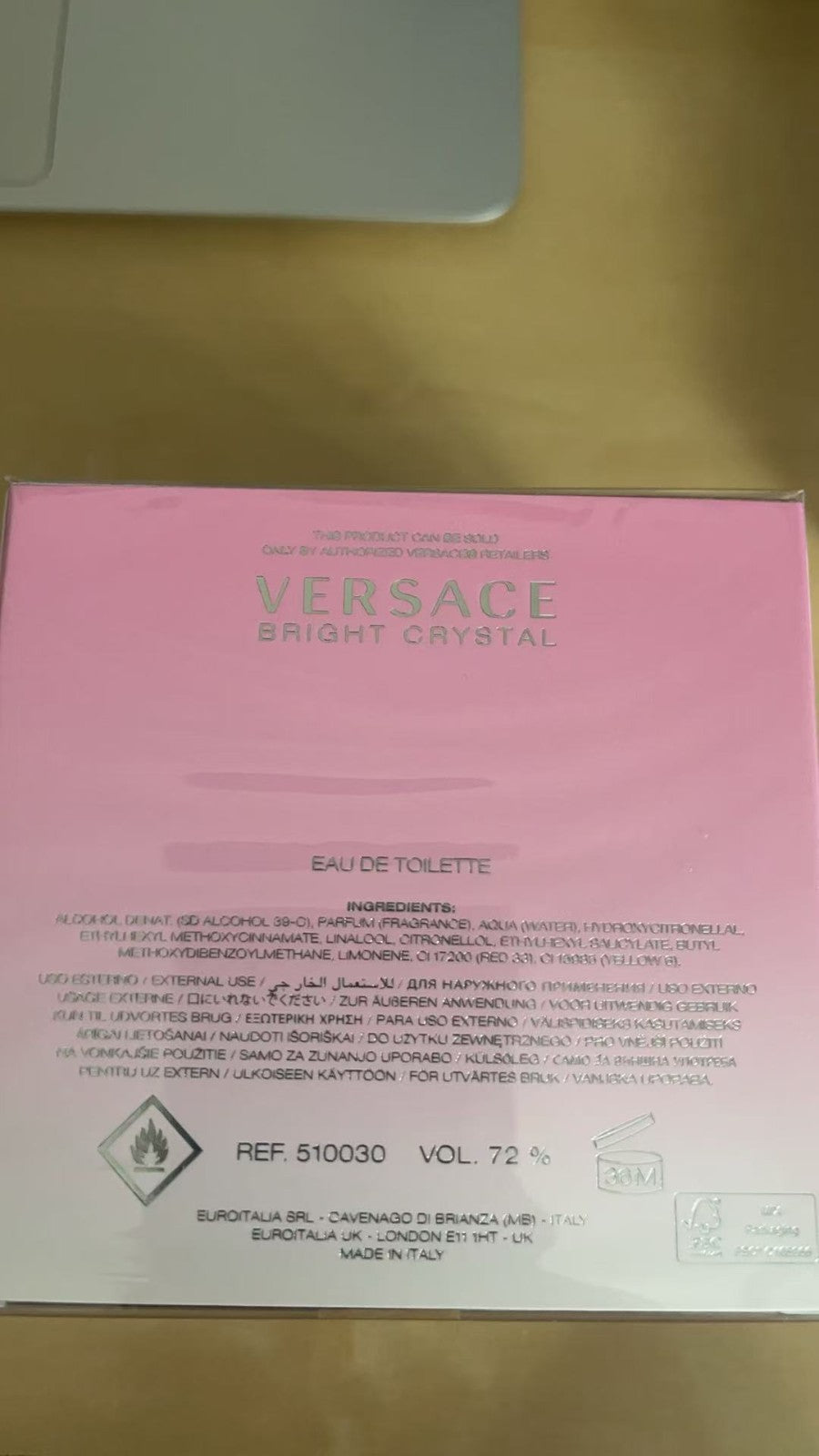 Versace Bright Crystal Eau de Toilette 50 ml for Women