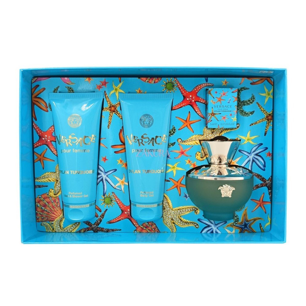 Versace Dylan Turquoise Set Edt 100ml + BL 100ml + SG 100ml + Edt 5ml