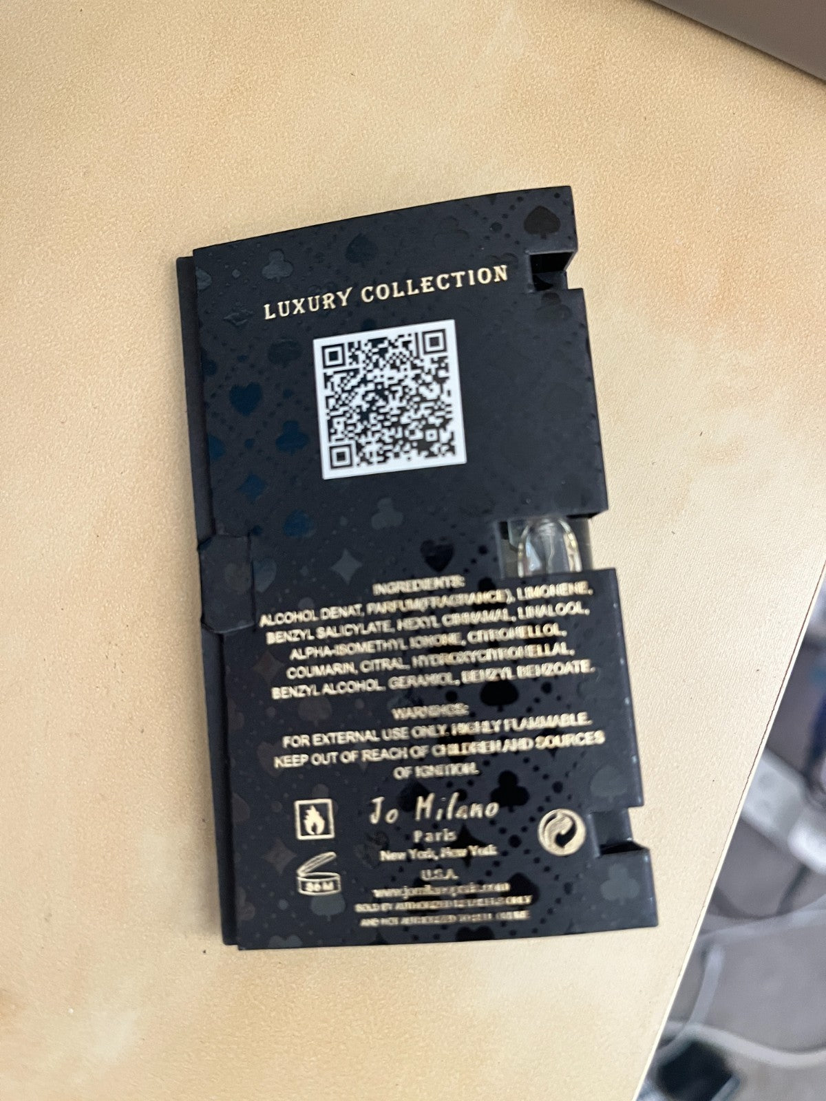 Jo Milano Game of Spades King Parfum Spray  for Unisex 3ml