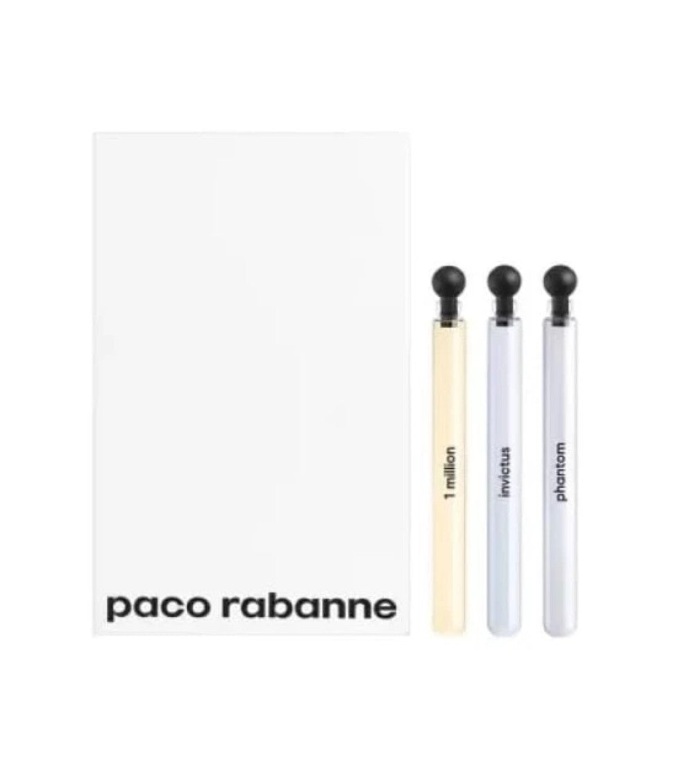 Paco Rabanne Discovery Miniature Gift Set - 3x4ml 1 Million EDT Splash + Invictu