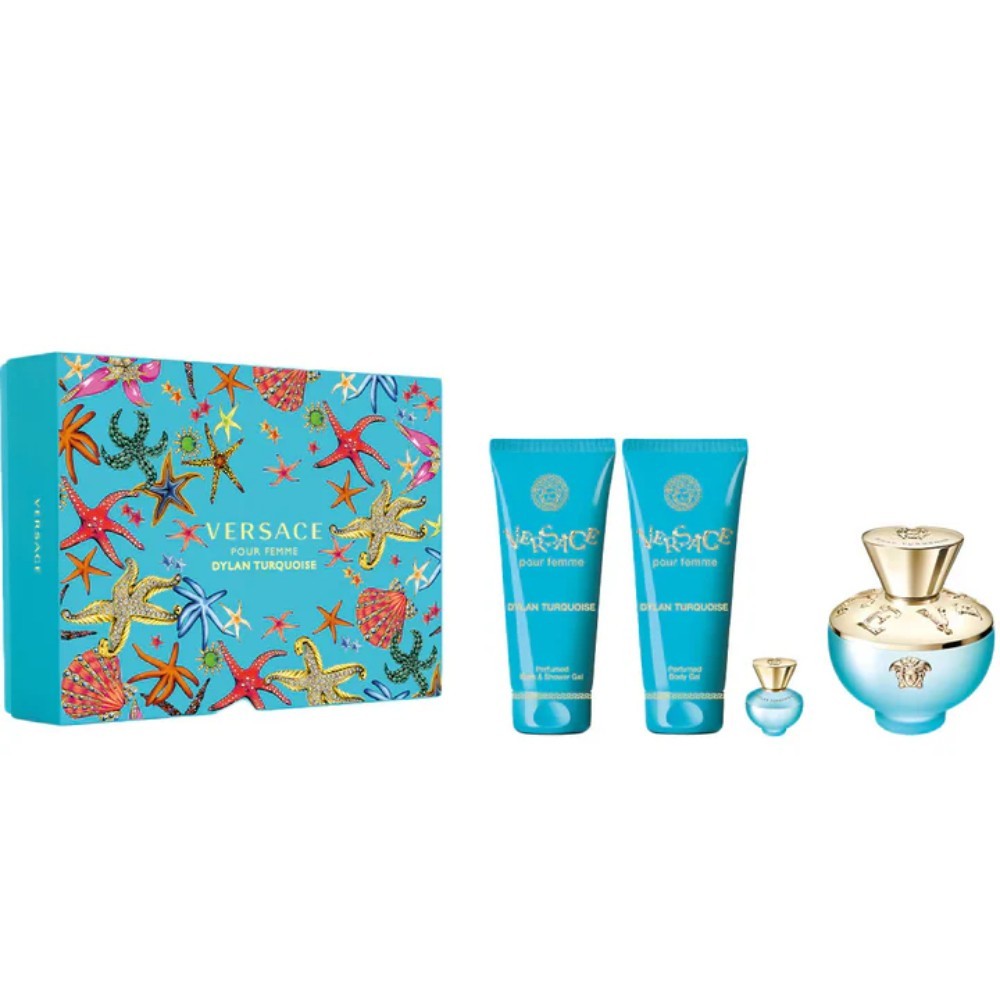 Versace Dylan Turquoise Set Edt 100ml + BL 100ml + SG 100ml + Edt 5ml