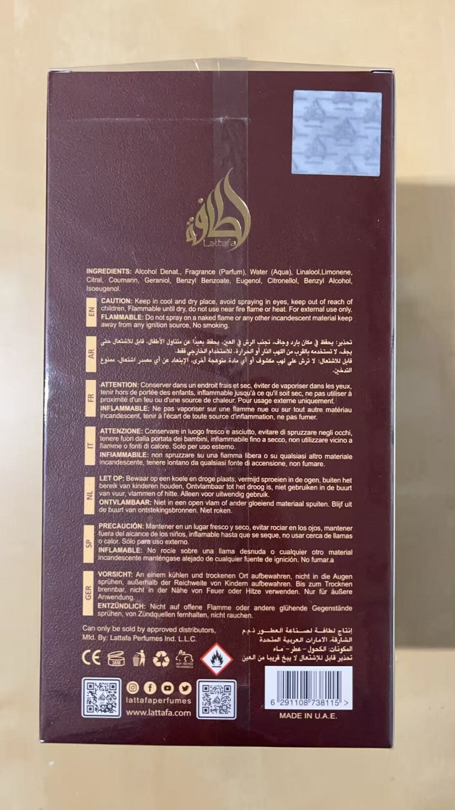 Eternal Oud 100ml by Lattafa Perfumes for Men and Women - Eau De Parfum