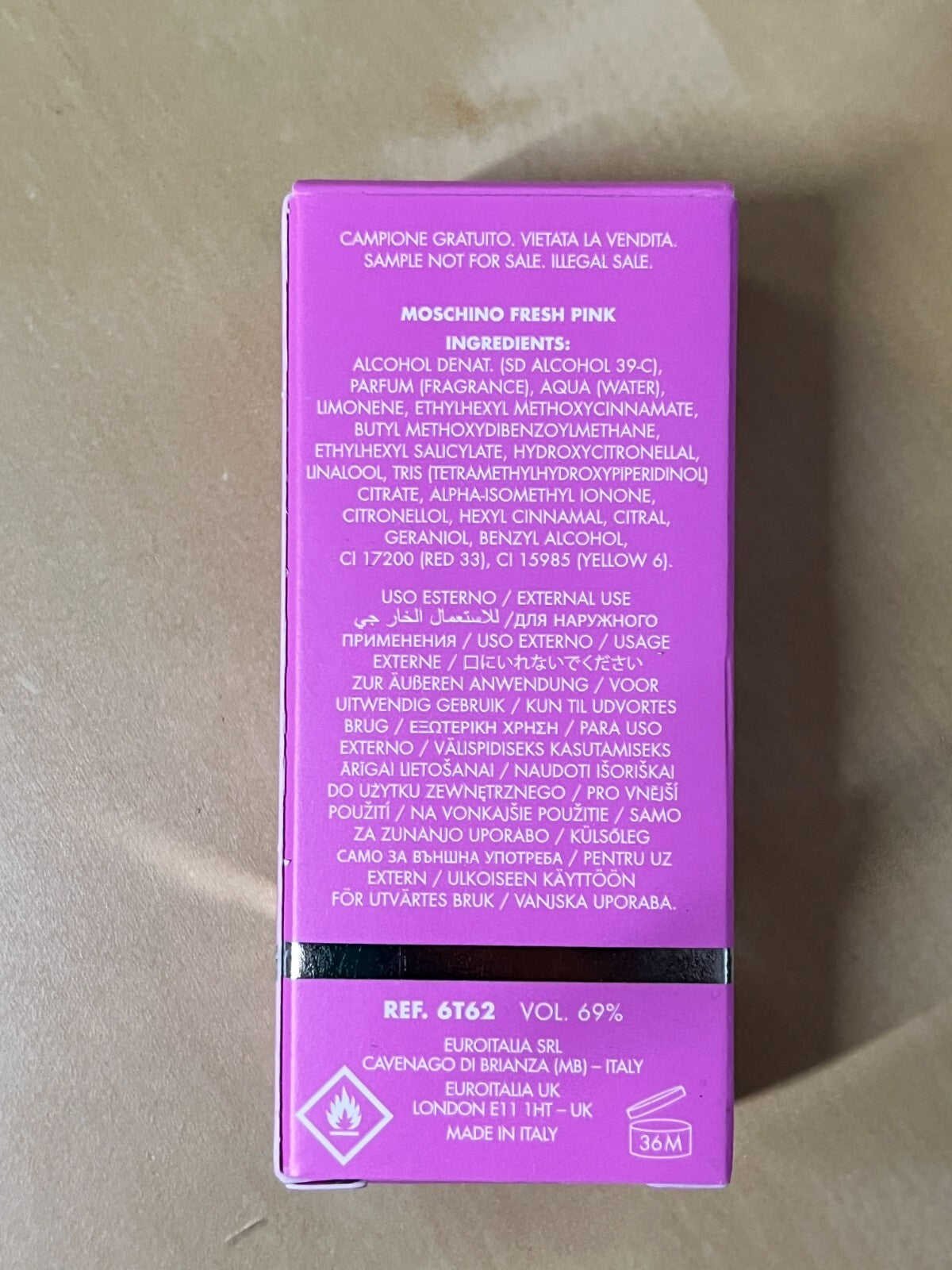 Moschino Women’s Pink Fresh Eau De Toilette Couture Pink 5 ml